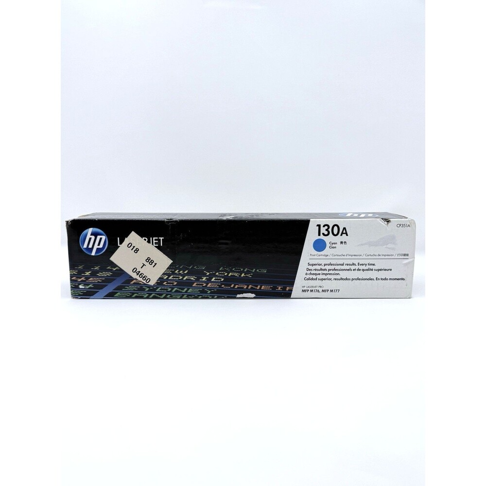 HP 130A Cyan Toner Cartridge CF351A Original HP Exp 05 15 14